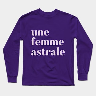 femme astrale pink Long Sleeve T-Shirt